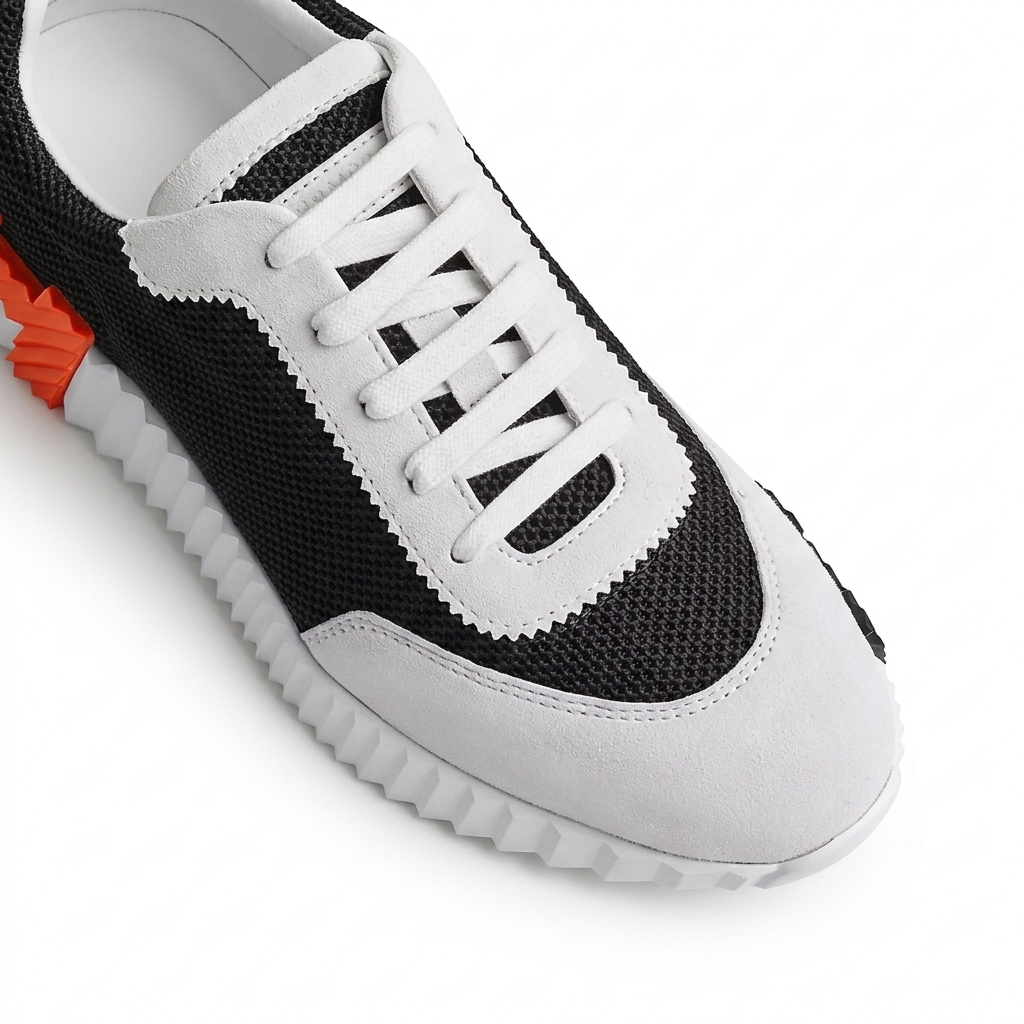 Hermès Bouncing Sneaker "White/Black"
