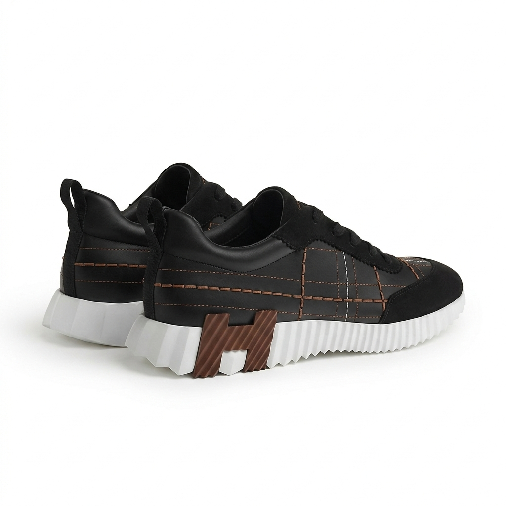 Hermes Slippers "Brown/Black"