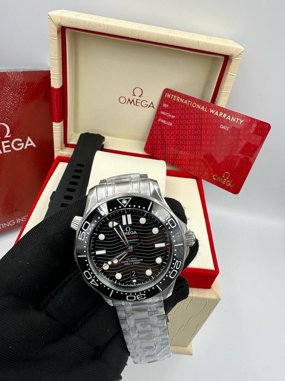 Omega Seamaster Diver 300M CoโAxial Master Chronometer 42 Mm Black Dial MenโS Watch