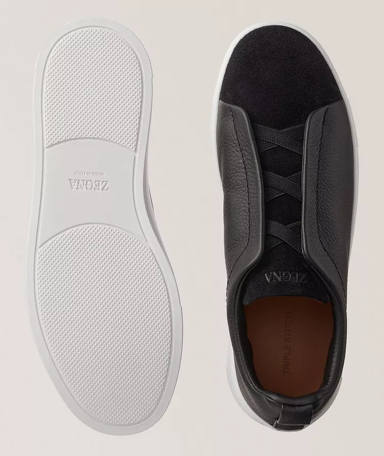 ZEGNA Triple Stitch SECONDSKIN sneakers "Black"