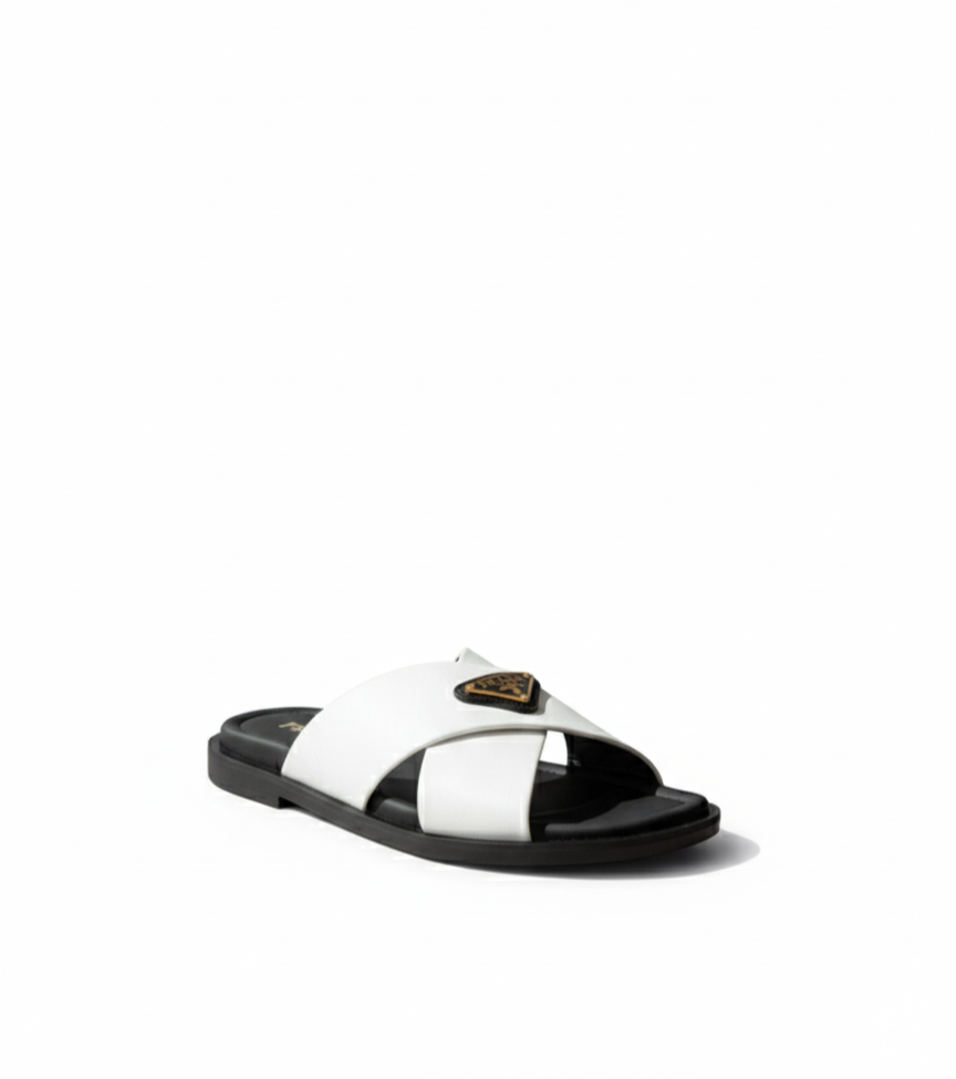 Parada Crisscross Men's Sandal White