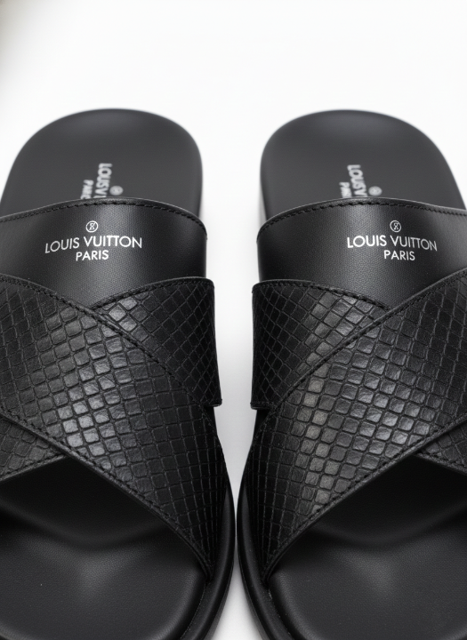 Louis Vuitton cross- strap men's sandal