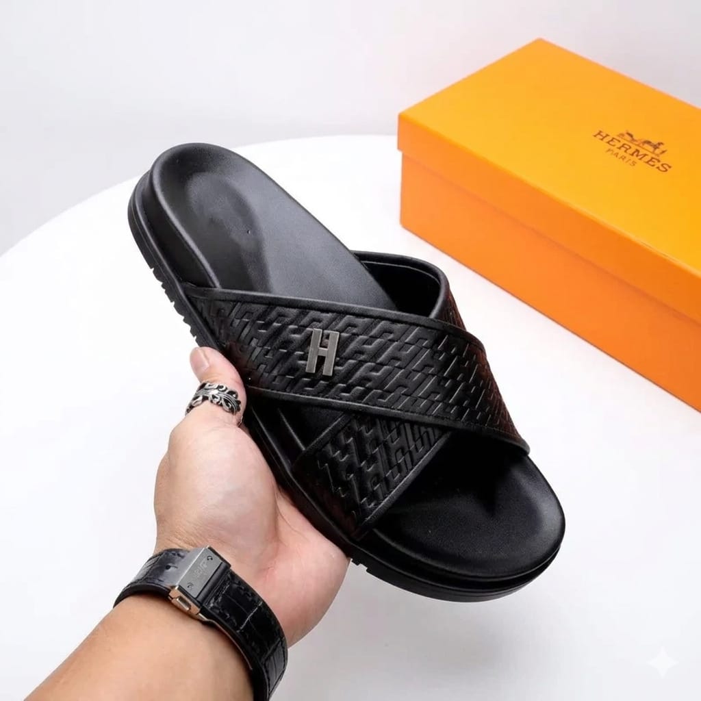 Hermes slipper "Black"