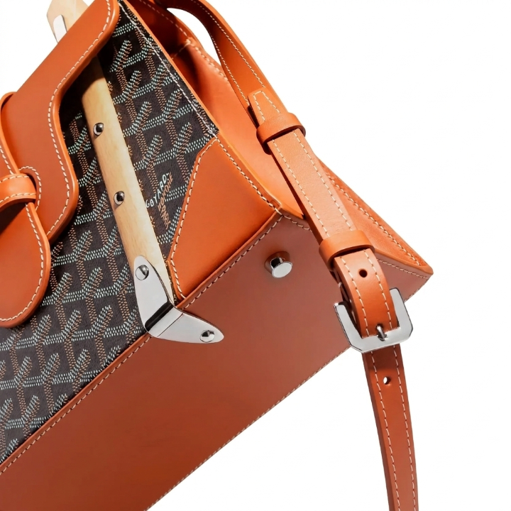 Goyard Wood Handle bag "Brown"