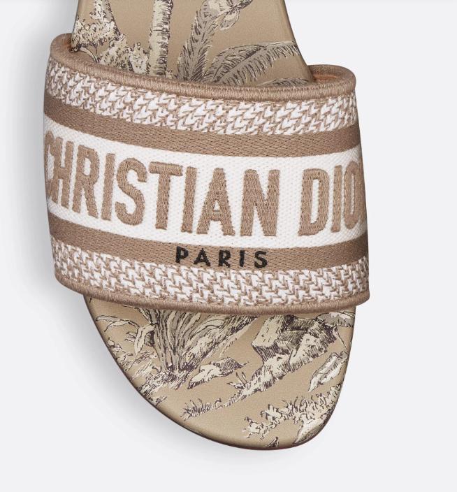 Dior Dway Slides "Beige"