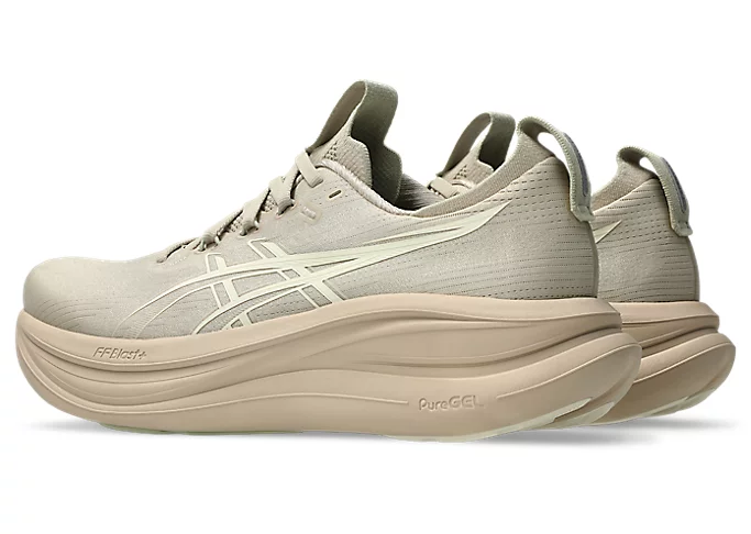 ASICS GEL-NIMBUS 28 Running Shoe "Feather Grey/Cream"