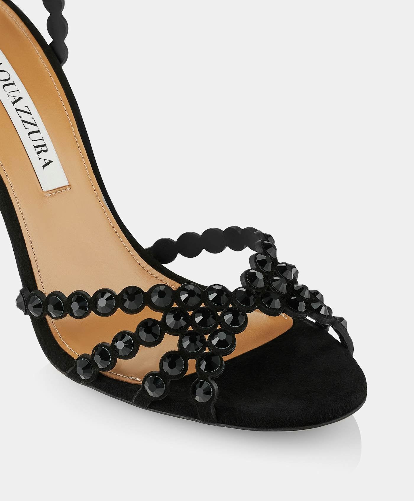 Aquazzura 105mm Tequila Sandals "Black"