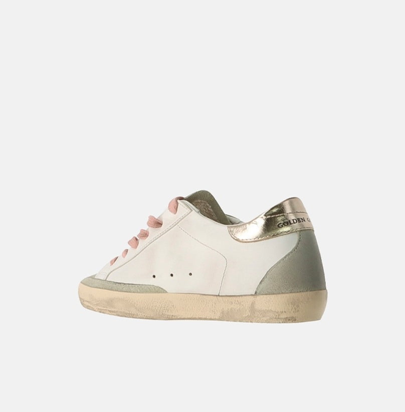 Golden Goose Super-Star Leather Sneakers "White Ice/ Blue /Platinum"