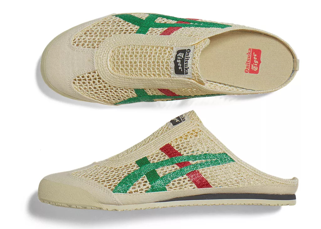 Onitsuka Tiger Mexico 66 Sabot "Cream/Green/Red"