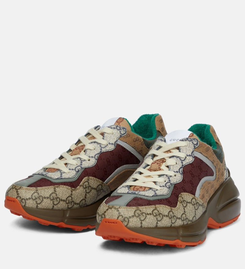 Gucci GG Rhyton Sneakers 'Beige /Brick /Red'