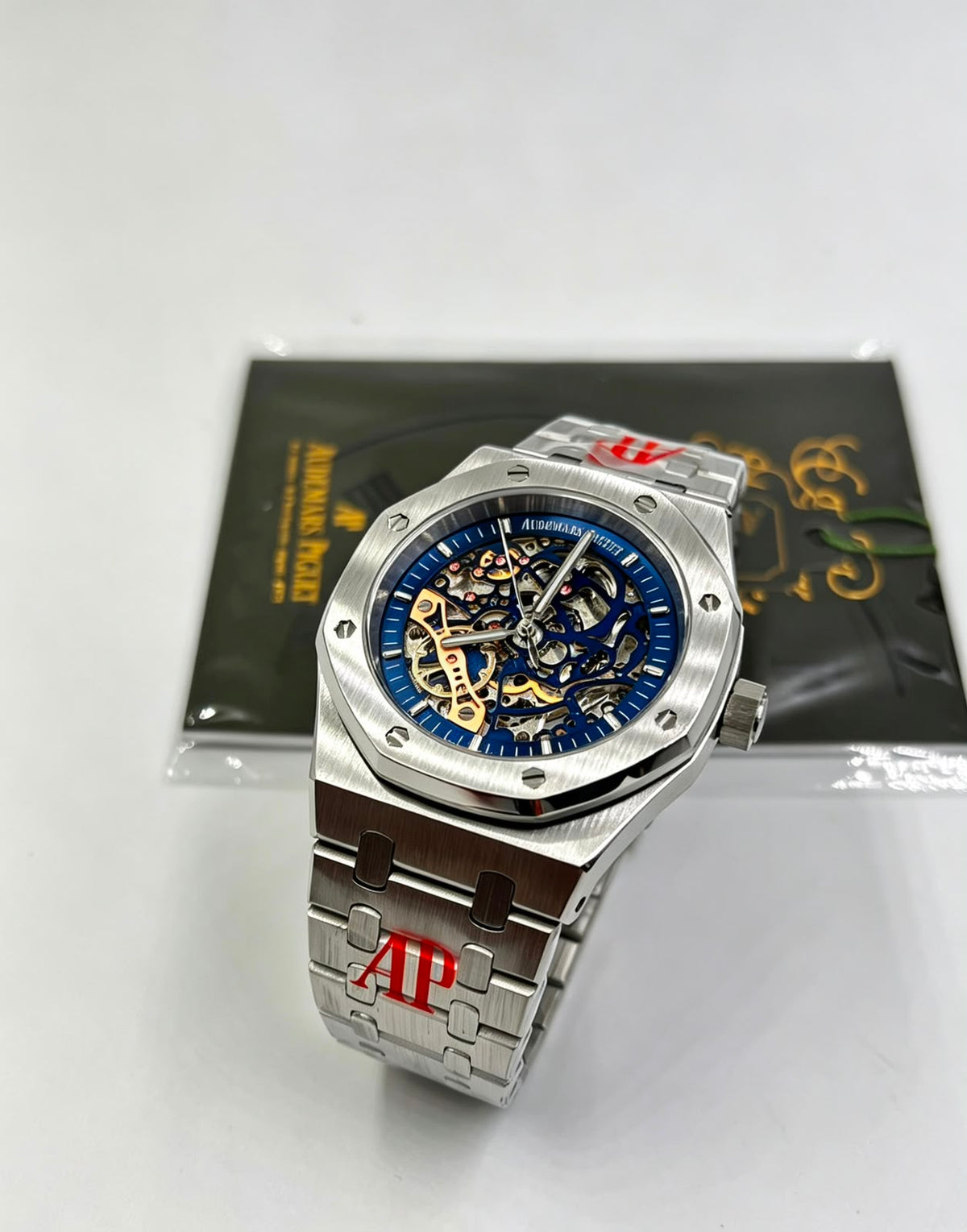 "Audemars Piguet Royal Oak Skeleton — Blue Dial (steel)"