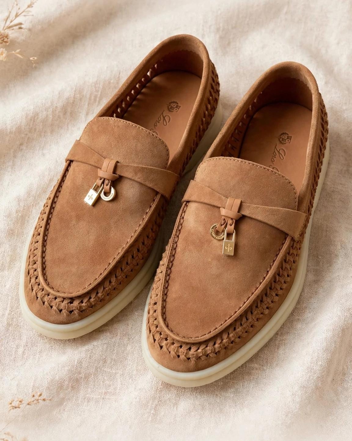 Loro Piana Charms Walk Loafers "Brown"
