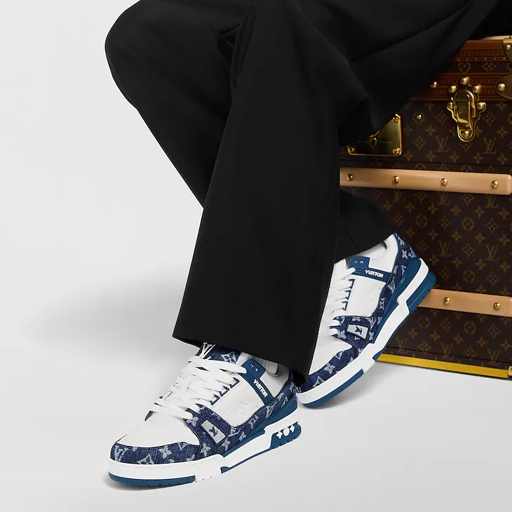 Louis Vuitton Trainer Sneaker "Blue/ White"
