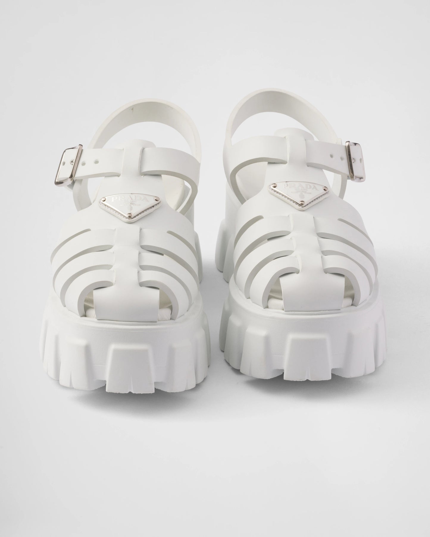 Prada Monolith Women's white Sandals