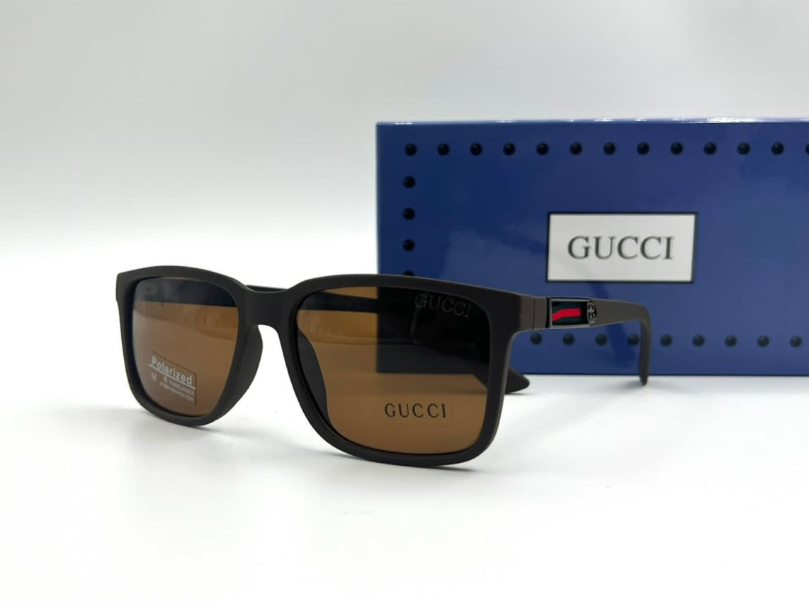 Gucci Matte Black Polarized Sunglasses