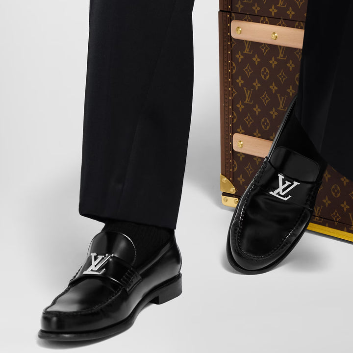 Louis Vuitton Suede LV Initials Loafer Sneakers – Triple Black