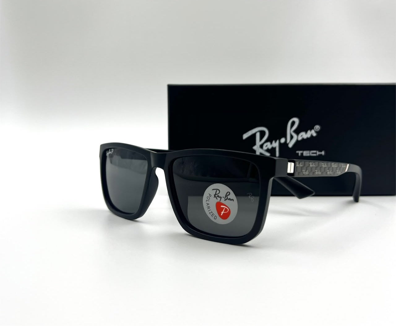 Ray-Ban Tech Carbon Fiber Polarized Square Sunglasses