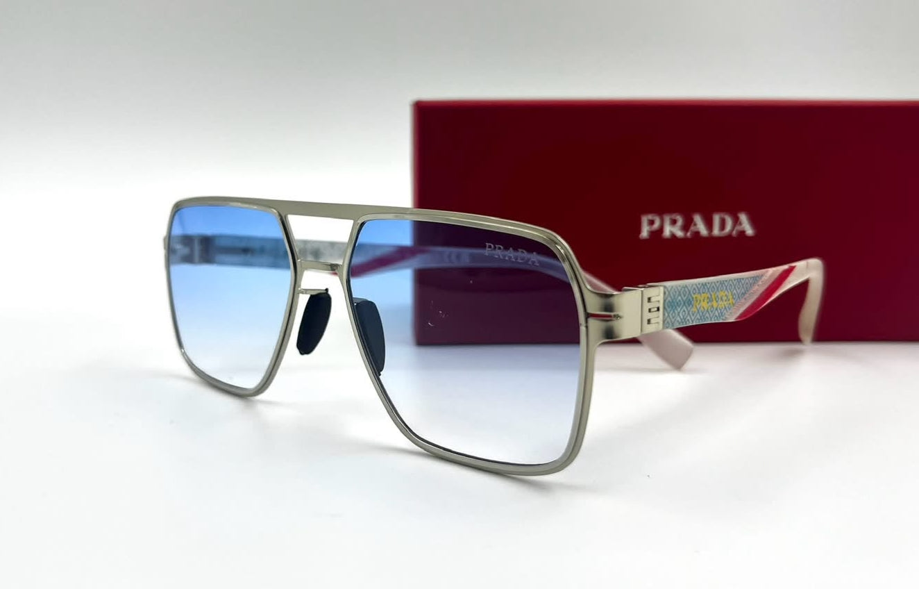 Prada Silver Navigator Sunglasses