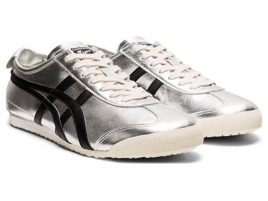 Onitsuka Tiger Mexico 66 Sneakers  "Pure Silver/Black"