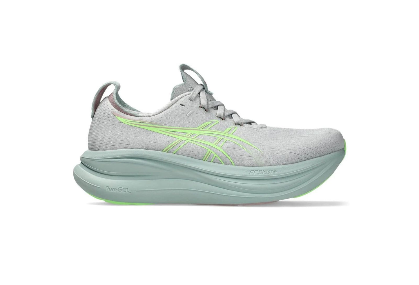 ASICS GEL-NIMBUS 28 Cloud Grey / Illuminate Green