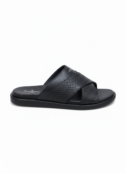 Louis Vuitton cross- strap men's sandal