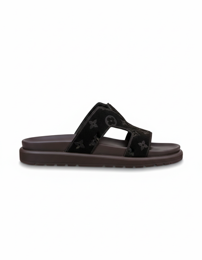 LV Oasis Mules Sandal Black/Dark brown