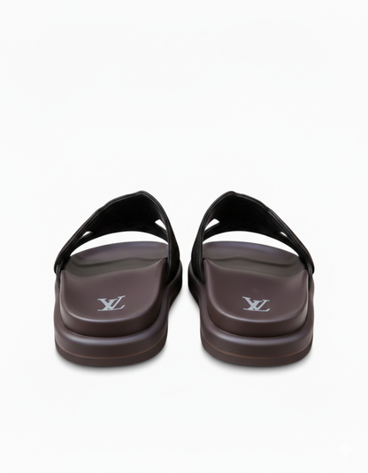 LV Oasis Mules Sandal Black/Dark brown