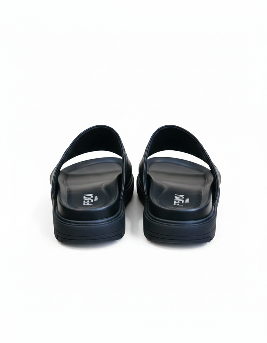 Fendi Squared FF Slides - Sandals