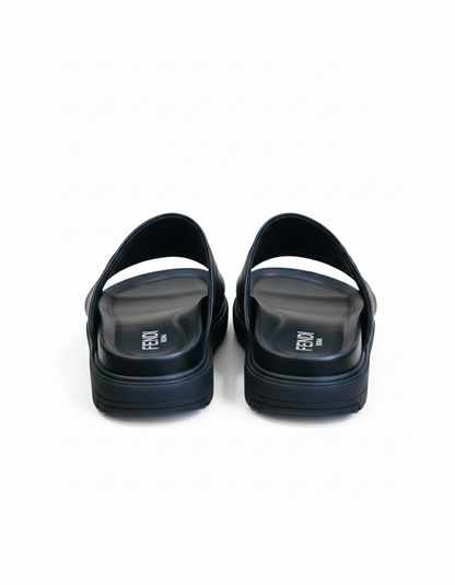 Fendi Squared FF Slides - Sandals