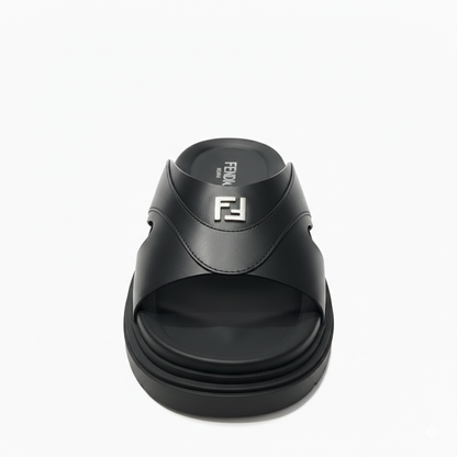 Fendi Squared FF Slides - Sandals