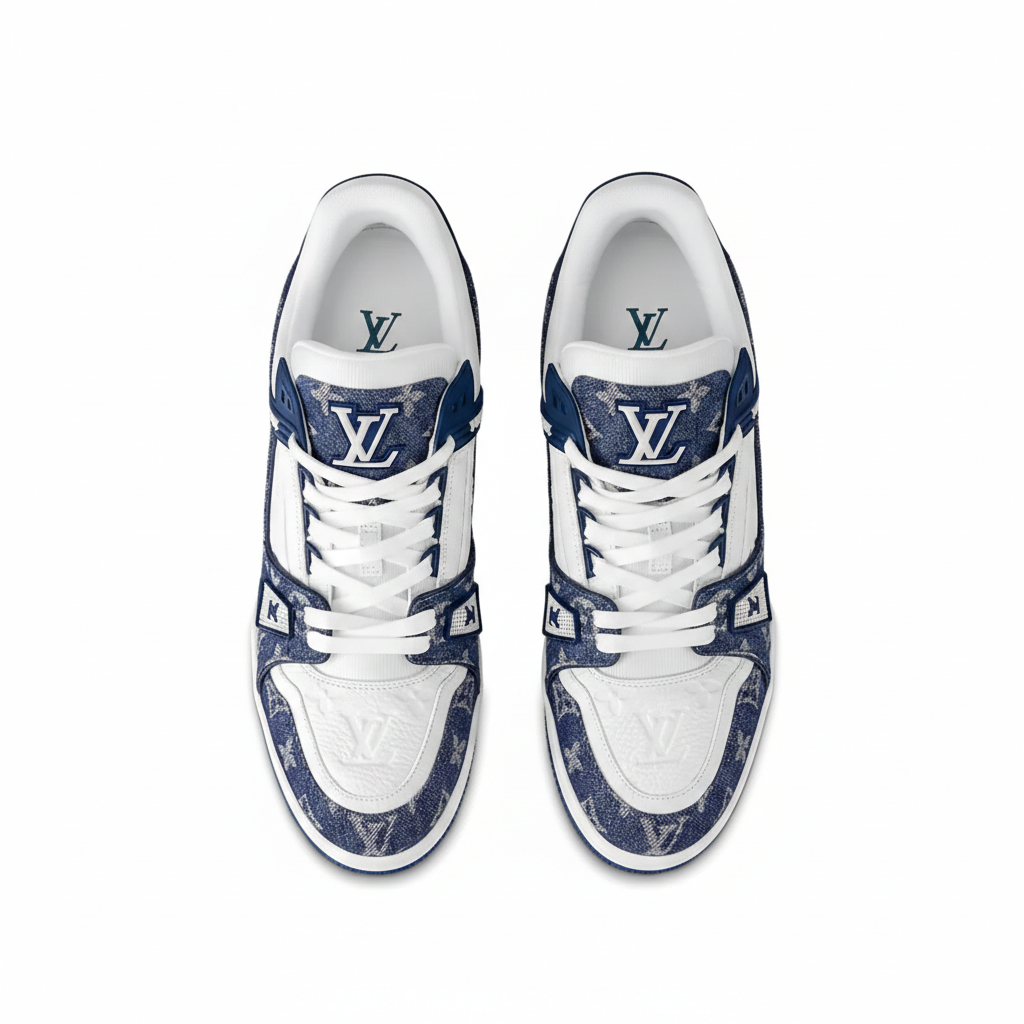 Louis Vuitton Trainer Sneaker "Blue/ White"