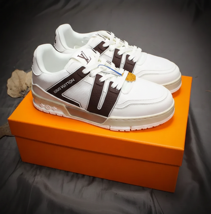 Louis Vuitton Trainer sneakers "White/ Brown"