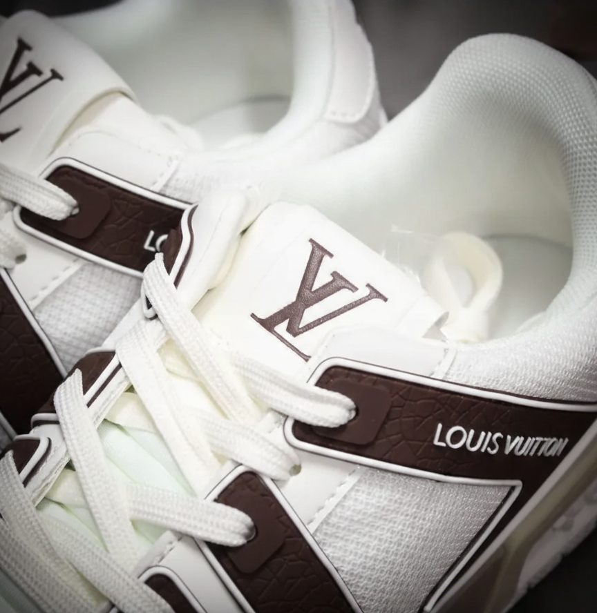 Louis Vuitton Trainer sneakers "White/ Brown"