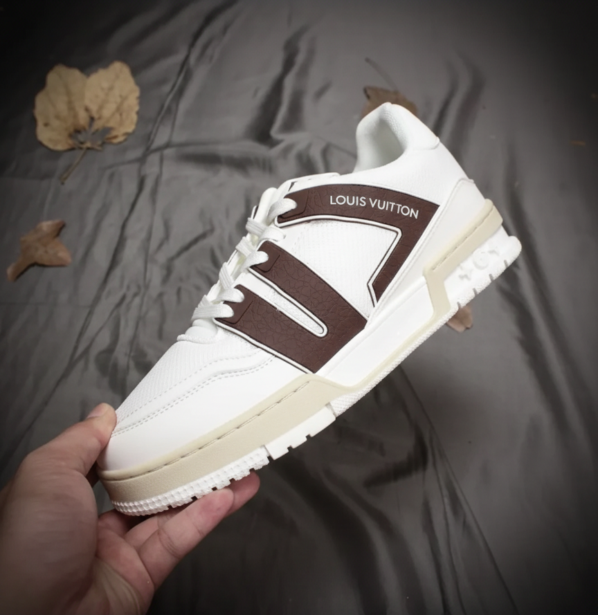 Louis Vuitton Trainer sneakers "White/ Brown"