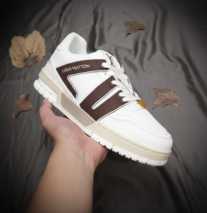 Louis Vuitton Trainer sneakers "White/ Brown"