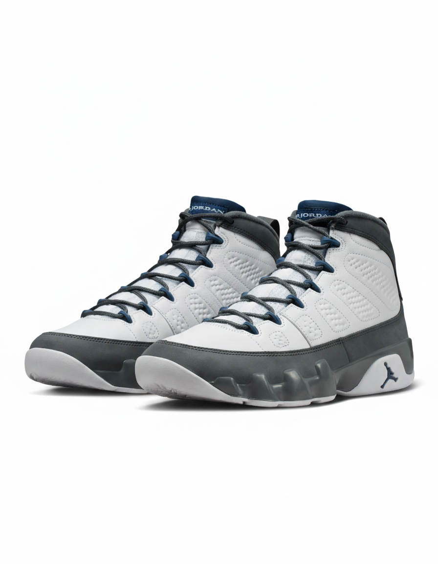 Air Jordan 9 Retro Boots White/Grey/Navy