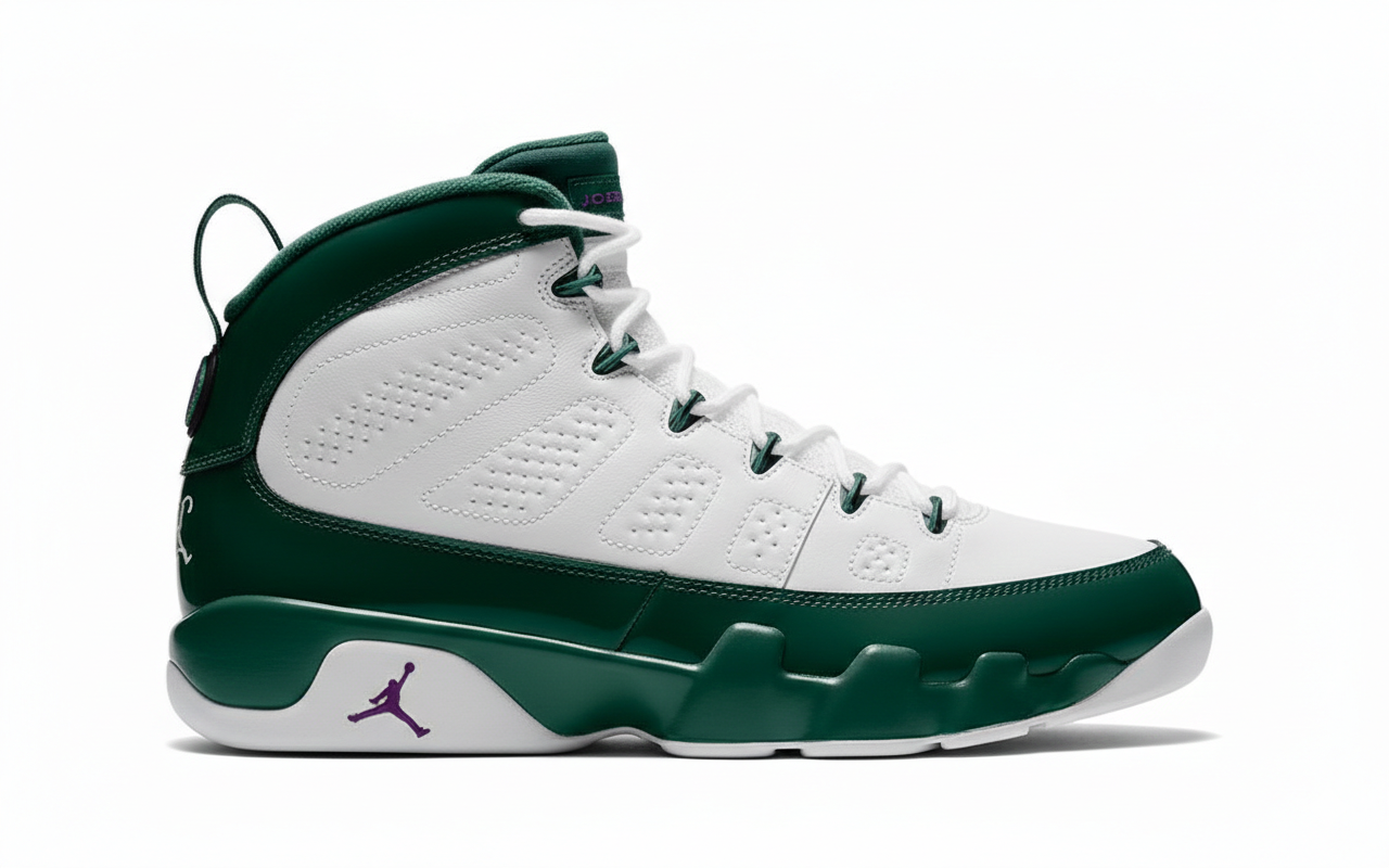 Air Jordan 9 Retro "White/Green "