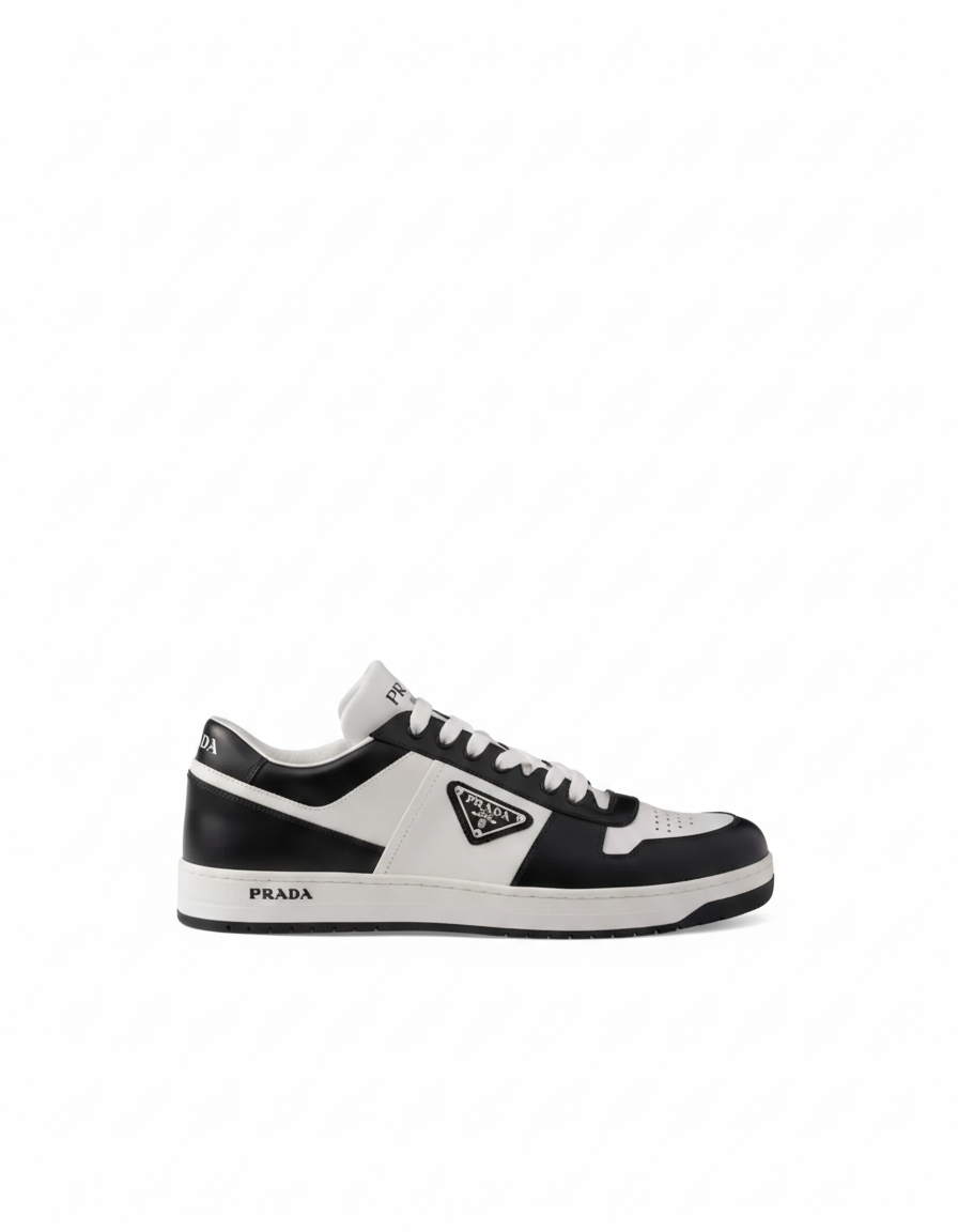 Prada Leather Sneakers "White/Black"