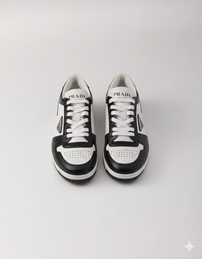 Prada Leather Sneakers "White/Black"