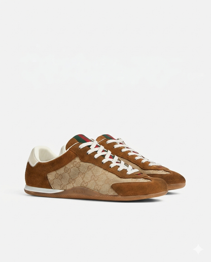 Gucci Shift Sneakers "Beige/Brown/White"
