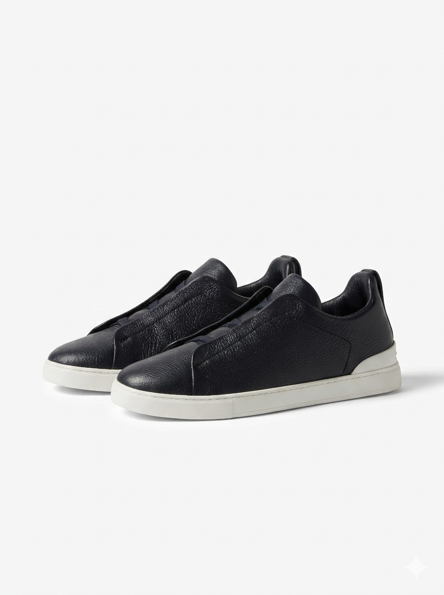 ZEGNA Triple Stitch "Black/White"