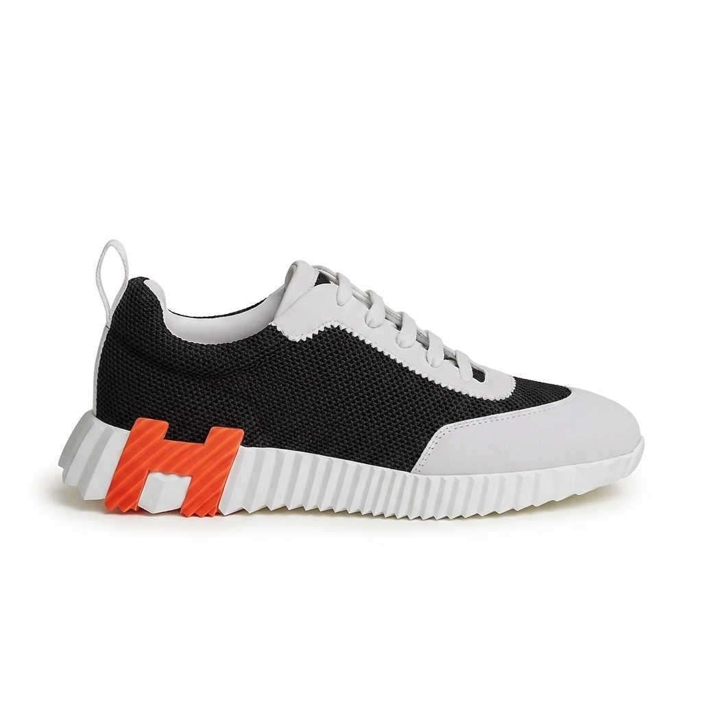 Hermès Bouncing Sneaker "White/Black"