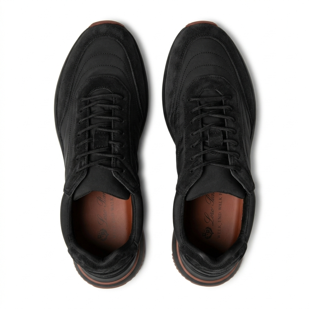Loro Piano Sneakers"Black/Brown"