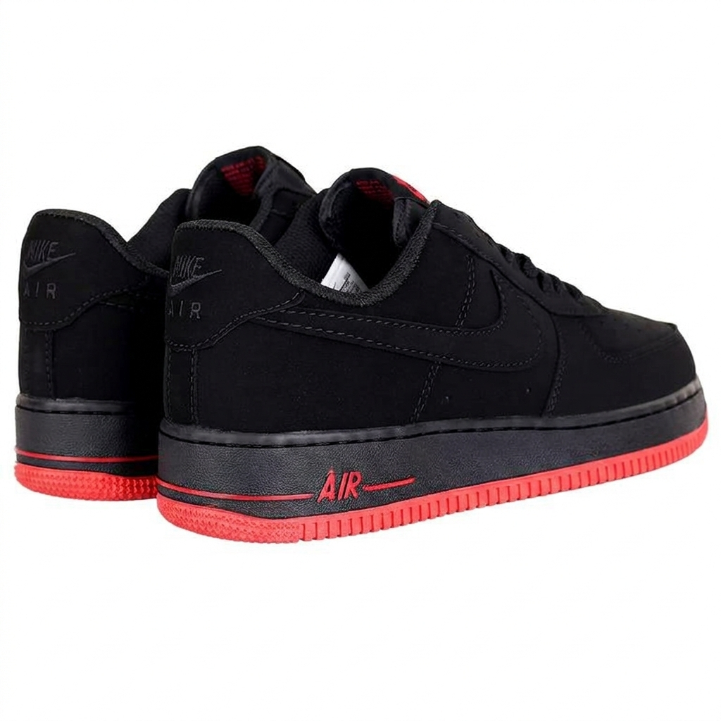 Nike Air Force 1 Low Sneakers "Black/Red"