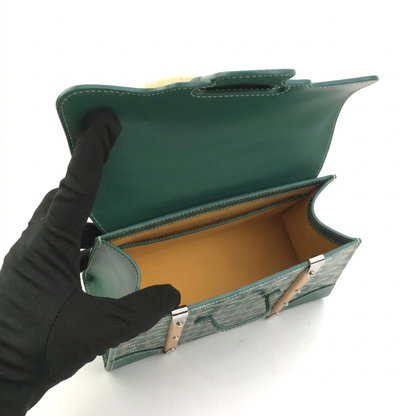 Goyard Wood Handle bag "Green"