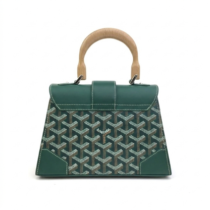 Goyard Wood Handle bag "Green"