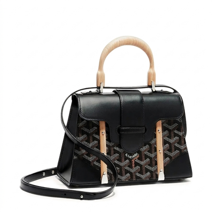 Goyard Wood Handle bag "Black"