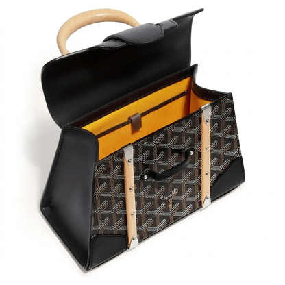 Goyard Wood Handle bag "Black"