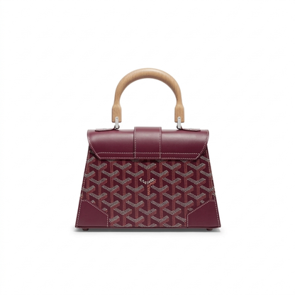 Goyard Wood Handle bag "Burgundy"