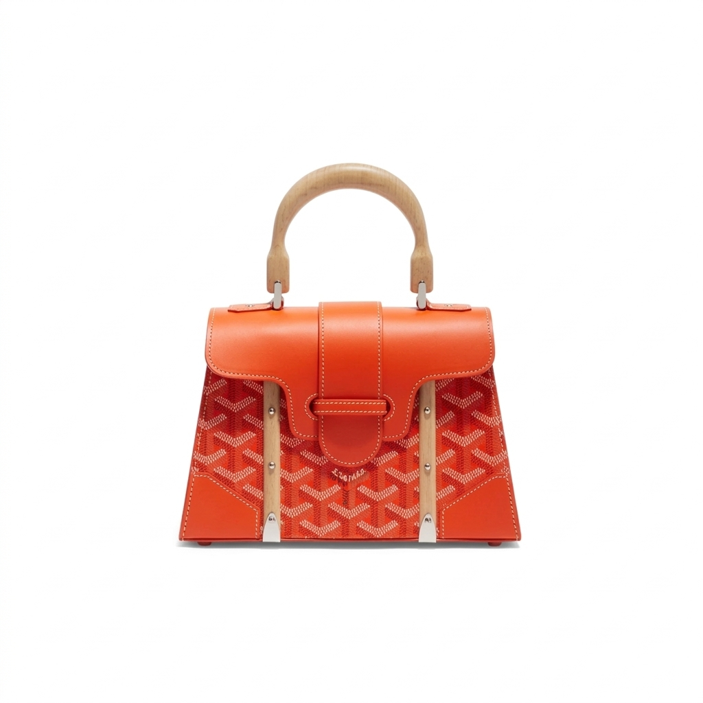 Goyard Wood Handle bag "Orange"